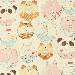 Delicious Animals Animal Donut Pattern - Oxford